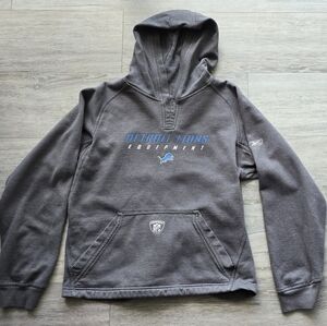 Detroit Lions Football Hoodie - Charcoal Gray - Women's Small/ Youth Large 14-16
